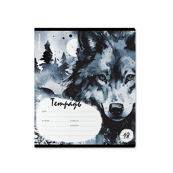 Тетрадь 18 л. кл. "Timber Wolf" MIX-PAC ErichKrause 