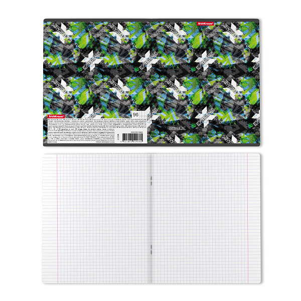 Тетрадь 96 л. кл. ErichKrause Extreme матовая ламинация