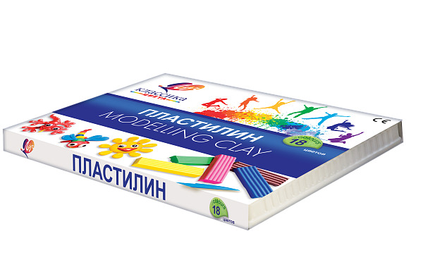 Пластилин 18 цв. Луч "Классика"