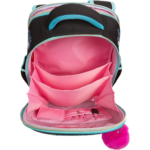 Рюкзак школьный "deVENTE. Junior. Korokoro" жесткий 35x27x13 см (14 л) вес 800 г, 1 отд. на молнии с разделителями для учебников, с органайзером, 1 отделение для формата A4, 2 боковых кармана сеточкой на резинке, эргономичная формоустойчивая спинка с