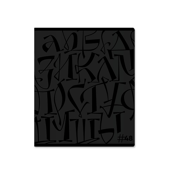 Тетрадь 48 л. кл. ErichKrause Lettering твин-лак_MIX-PACK 