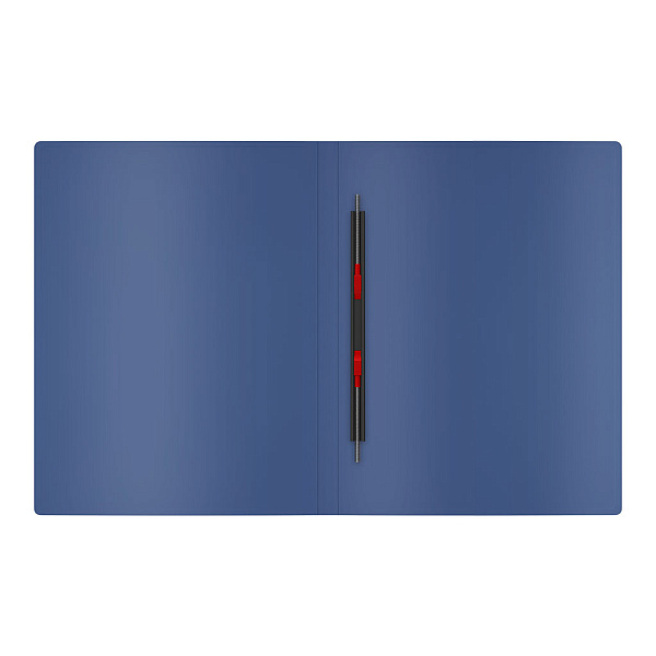 Папка-скоросшиватель пластиковая с пружинным механизмом ErichKrause® Matt Classic, A4, синий (в пакете по 4 шт.)