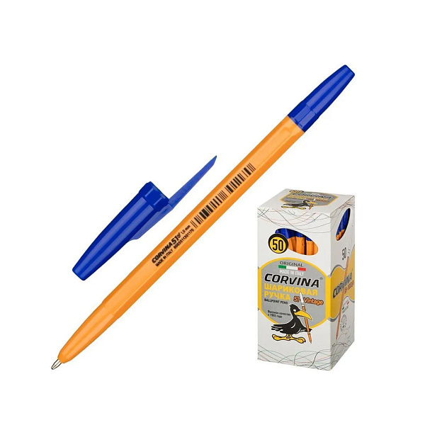 Ручка шариковая 1 мм "51 Vintage" "Corvina". 40163/02G цвет чернил: синий