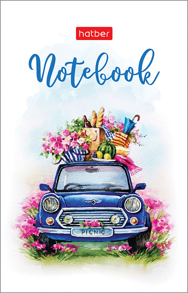 Блокнот 48л А7ф 65х100мм 3-х цв. блок клетка Обл. мел.бумага ламинация на клею серия -Навстречу лету!-