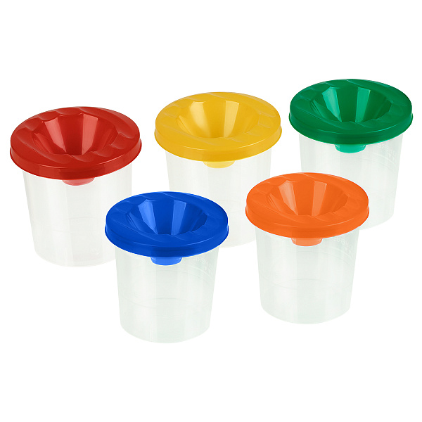 Стакан непроливайка 210мл СТАММ, пластик, крышка ассорти