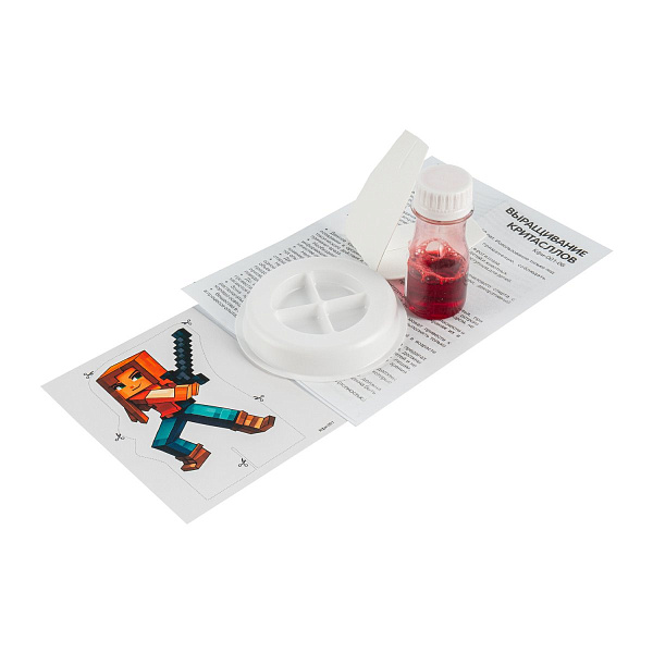 Выращивание кристаллов Мир пикселей "Пиксельная воительница"