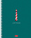 Тетрадь 96 листов в линию на гребне "Lighthouse" 60-65г/кв.м ламинация Soft-touch 2 диз. в блоке