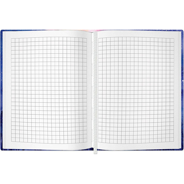 Блокнот А6 96 л. "Космоскетчи. Летняя ночь" тв.переплет ламинир. соффтач