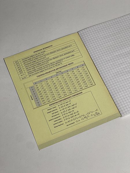 Тетрадь предметная 48 листов "Фразочки" Алгебра, со справочным материалом, обложка мелованный картон, блок офсет