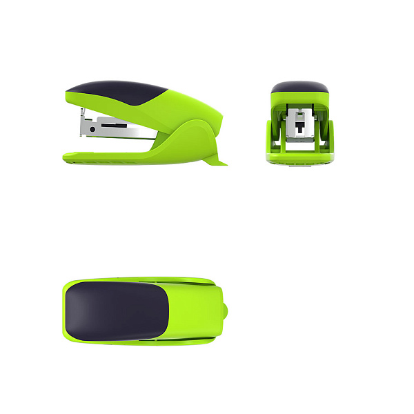 Степлер МИНИ на 15 л. №10 ErichKrause ErgoLine ярко-салатовый