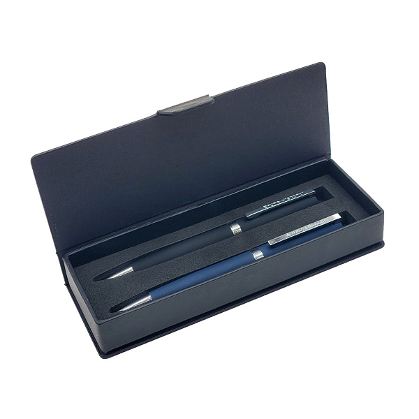 Футляр подарочный  для ручек (2 шт) из экокожи