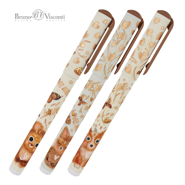 Ручка шариковая 0,7 мм "DREAMWRITE "LOVE ME. Friends" СИНЯЯ, В ПОДАРОЧНОЙ ТУБЕ