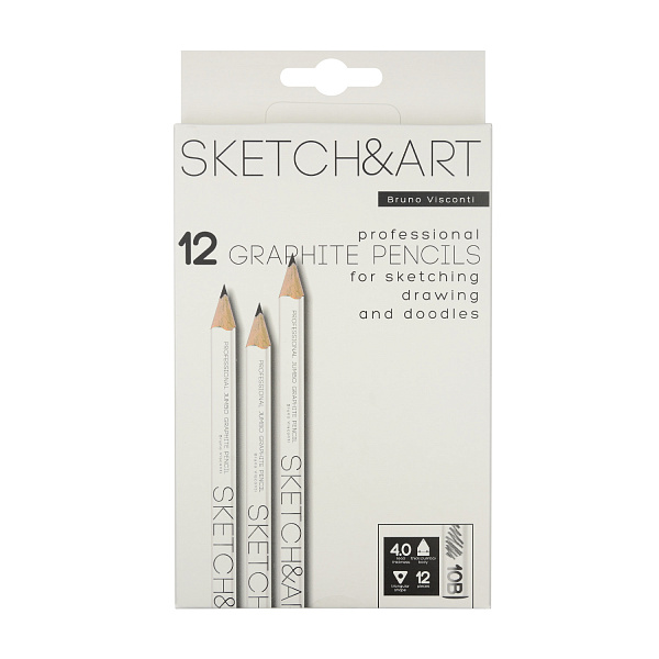 Карандаш ч/г "Sketch&Art. Jumbo" 10В, 4 MM 