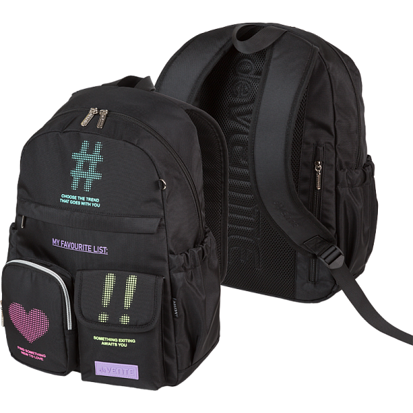 Рюкзак "deVENTE. Air Jump. Favorite List" подростковый 40x31x20 см (18 л) 500 г, матовый полиэстер с
