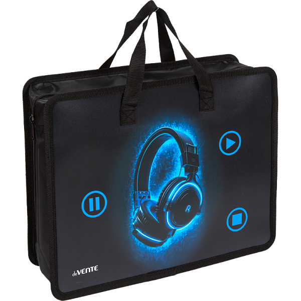 Папка для тетрадей, ИЗО и технологии "deVENTE. Headphones" A4 (33,5x26x10 см) с расширением 10 см, с