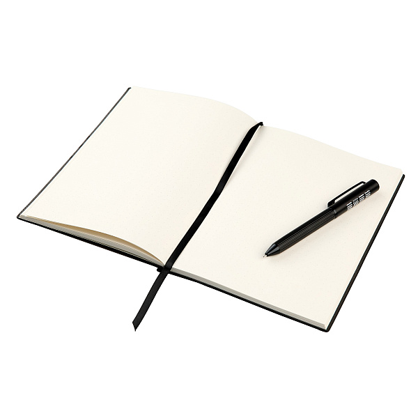 Набор подарочный СТИХИЯ Black edition записная книжка А5 80л + шариковая ручка
