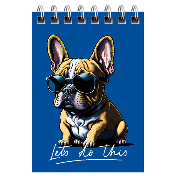 Блокнот А7, 40 листов на гребне, BG "Забавные питомцы", мягкая обложка мелованный картон, 60 г/кв.м