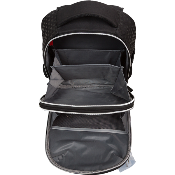 Рюкзак школьный "deVENTE. Choice Lite. Headphones" жесткий 38x29x17 см (17 л) вес 800 г, 1 отд. на молнии с разделителями для учебников, 1 отделение с органайзером, 2 боковых кармана сеткой на резинке, эргономичная формоустойчивая вентилируемая спинк