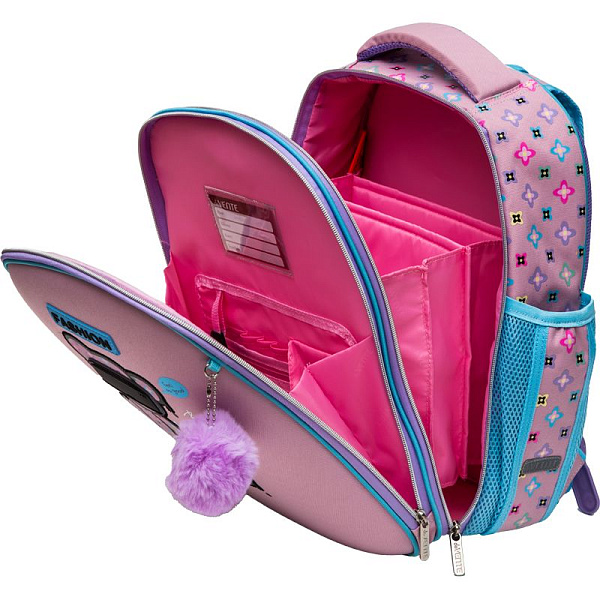 Рюкзак школьный "deVENTE. Choice Lite. Fashion Bear" жесткий 38x29x17 см, вес 880 г, 1 отделен эргономичная формоустойчивая вентилируемая спинка