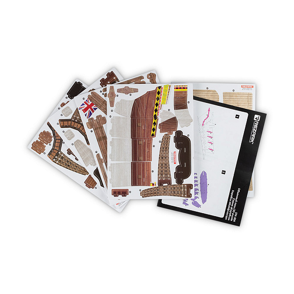 Сборная модель "REZARK" Пазл 3D Серия "Корабли" 111 эл. Мэйфлауэр 43х 39х 16см, 8+