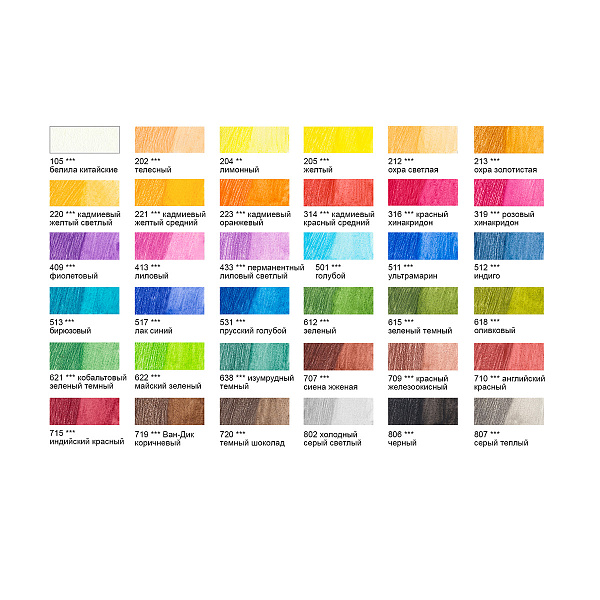 Карандаши акварельные 36 цв. "VISTA-ARTISTA" "Gallery" VGWP-36  заточенный 