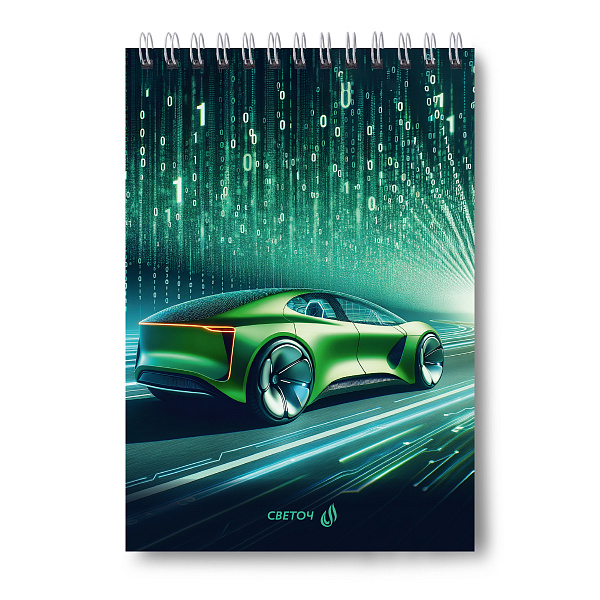 Блокнот А5 60 л. кл. на гребне "Нас не догонят" 01255  "Светоч"