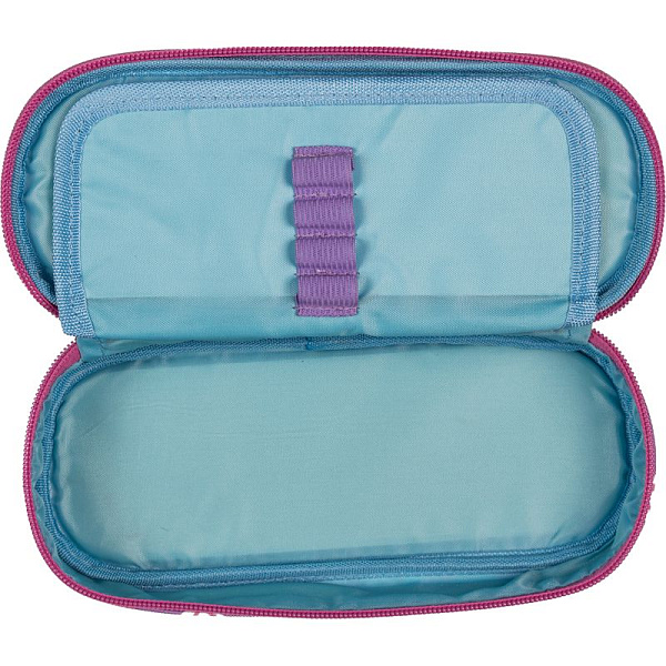 Пенал "deVENTE. Capybara" 21x8x5 см, овальный для 50 пр. с внутренним органайзером-створкой, текстильный, на молнии