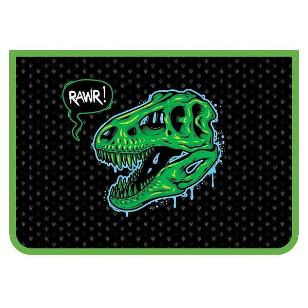 Пенал 1секц.+2ств. д/мал. 200*130 "RAWR" печать на ткани