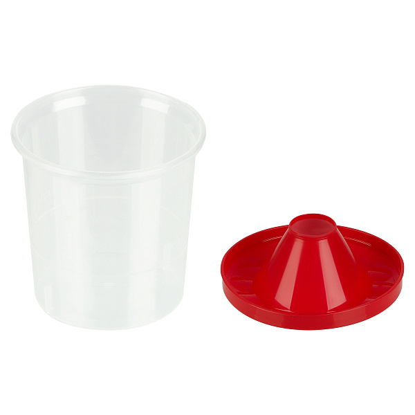 Стакан непроливайка 210мл СТАММ, пластик, крышка ассорти