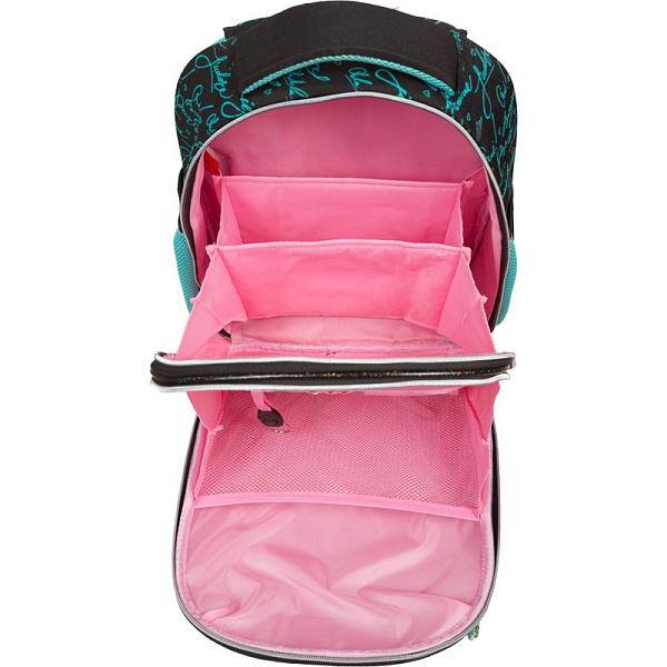 Рюкзак школьный "deVENTE. Choice Lite. Paris Girl" жесткий 38x29x17 см (17 л) вес 800 г, 1 отделение на молнии с разделителями для учебников, 1 отделение с органайзером, 2 боковых кармана сеткой на резинке, эргономичная формоустойчивая вентилируемая 