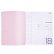 Тетрадь 18 листов в линию Пластиковая обложка "Розовая" блок офсет 65г/кв.м на скобе 