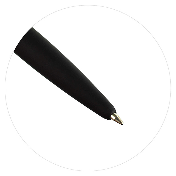 Ручка шариковая автомат. "ФРАЗЫ С ХАРАКТЕРОМ" (ПВХ тубус, 30 шт., ассорти, механизм ручки: нажимной, мм, цвет корпуса: чёрный, материал корпуса: АБС-пластик, покрытие корпуса:  со