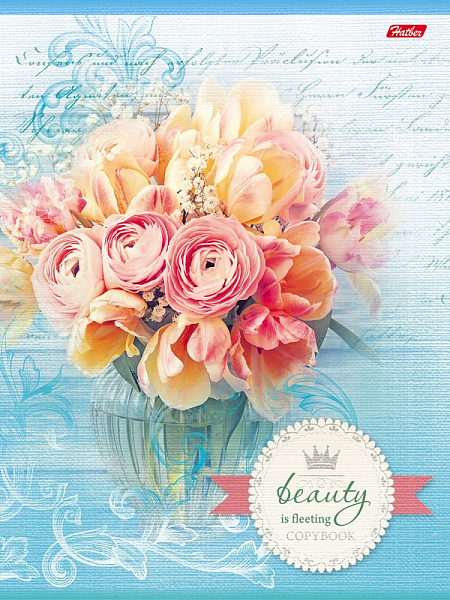 Тетрадь 80 л. кл. "Ускользающая красота" тиснение