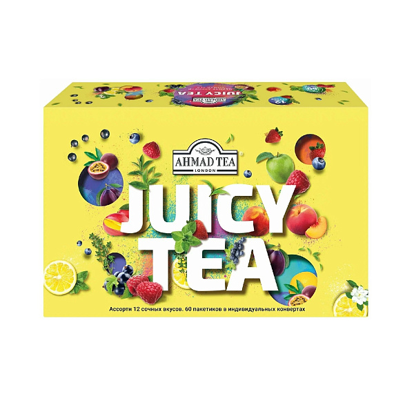 Чай Ахмад "Juicy tea", 60 пакетиков