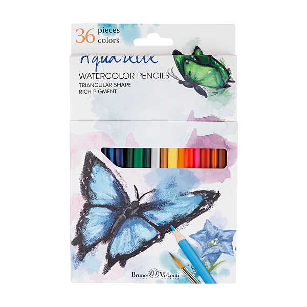 Карандаши 36 цв. акварельные "DREAM WORLD"