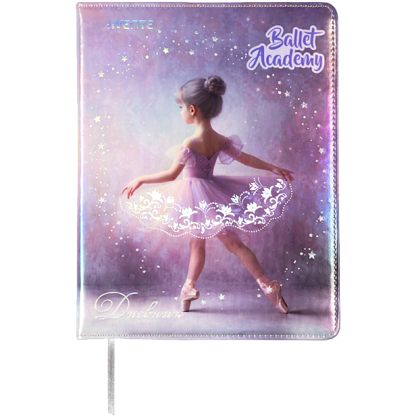 Дневник 1-11 кл. 48 л. "deVENTE. Ballet Academy"иск.кожа с поролоном, фольга, бумага 80 г/м²,ляссе