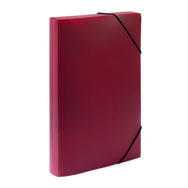 Папка на резинке А4 "Expert Complete" PRISMA 600 мкм  35 мм рубиновый