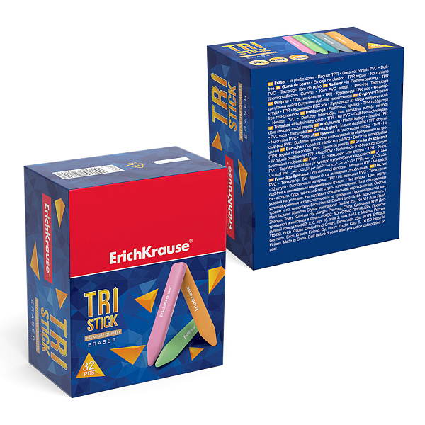 Ластик ErichKrause Tri Stick (в коробке )