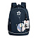 Рюкзак школьный с картхолдером на держателе (/3 синий - голографический)