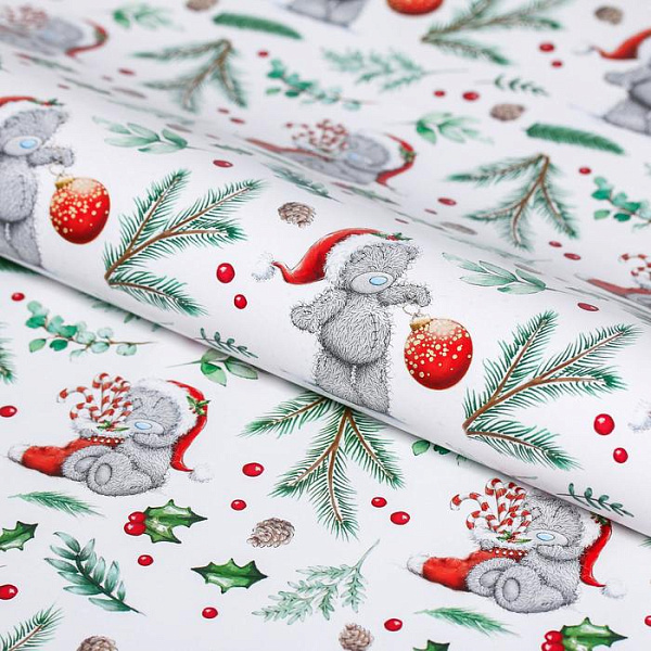 Бумага упаковочная глянцевая  "С Новым Годом!", 50 х70 см