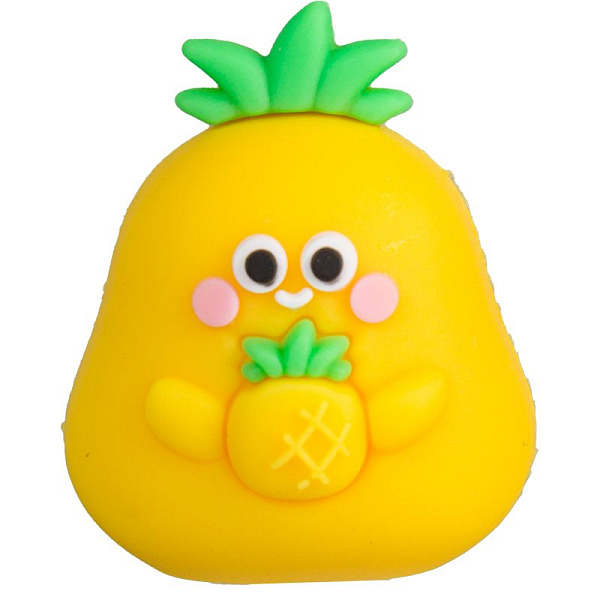 Точилка 1 отв. "deVENTE. Pineapple" 31x33x40 мм, пластиковая с покрытием Soft Touch, каждая в индивидуальном пакете с с индивидуальной маркировкой