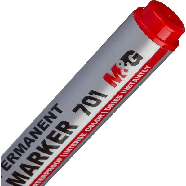Маркер перм. 2,3 мм M&G красный