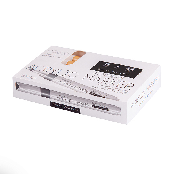 Маркер акриловый "SKETCH&ART" ЗОЛОТОЙ 