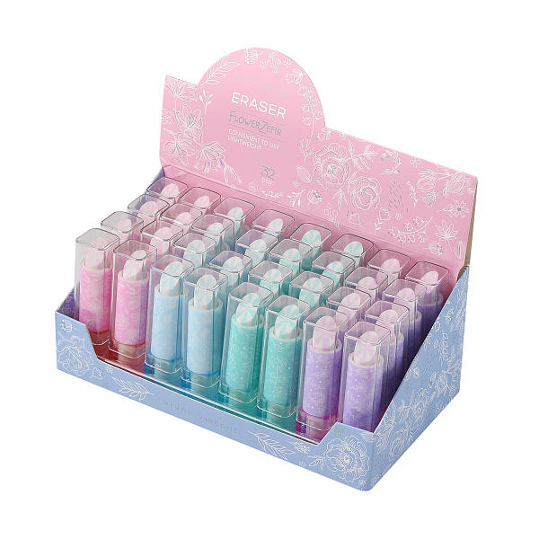 Ластик "Flower Zefir Lipstick", 4 вида 