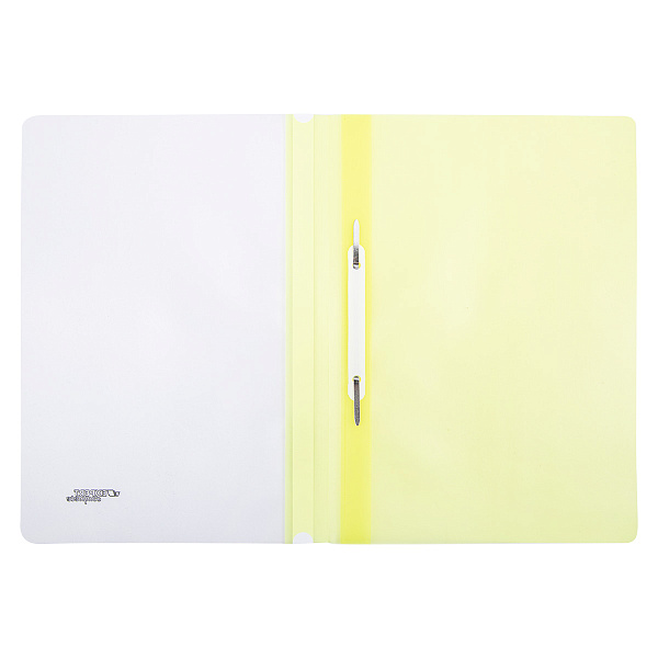 Скоросшиватель A4 140/180 мкм волокно . желтый "Expert Complete" Trend NEON