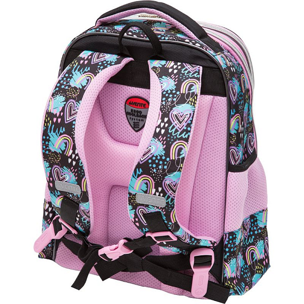Ранец "deVENTE. Smart. Fancy Girl" школьный жесткий 37x28x14 см (14 л) вес 800 г, 1 отд. на замке с карманом для учебников, 2 передних кармана на молнии, 2 боковых кармана на резинке с расширением, эргономичная формоустойчивая вентилируемая спинка и 
