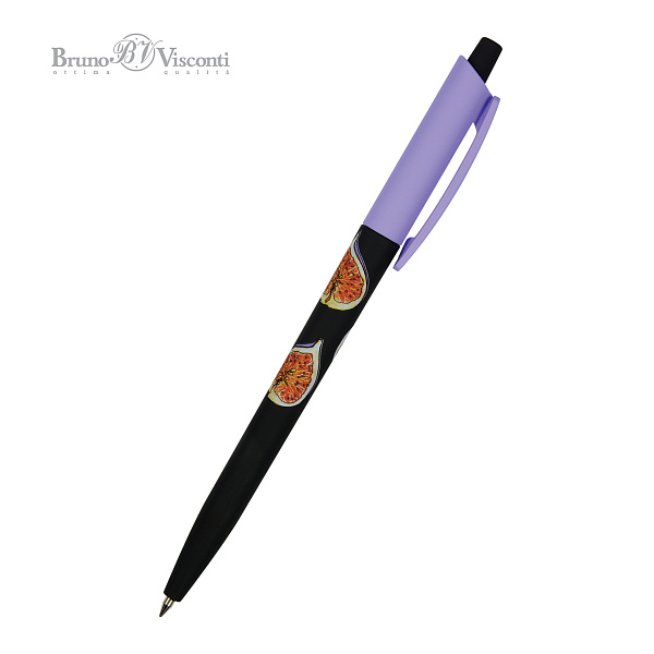 Набор ручек шарик. 2 шт. "HappyClick.Fresh & fruity. Инжир" 0.5 мм СИНЯЯ 