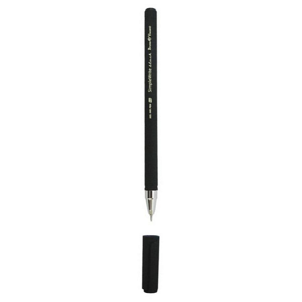 Ручка гелевая 0,5 мм SimpleWrite BLACK ЧЕРНАЯ