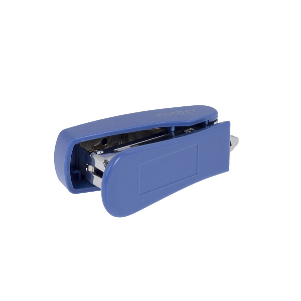 Степлер МИНИ на 12 л. №10 Hatber Gentle Пластиковый 50 скоб захват 25мм с антистеплером Ассорти в картонной коробке