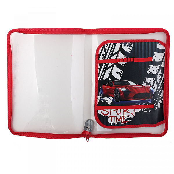 Папка для труда А4 молния вокруг " NIGHT DRIVE"